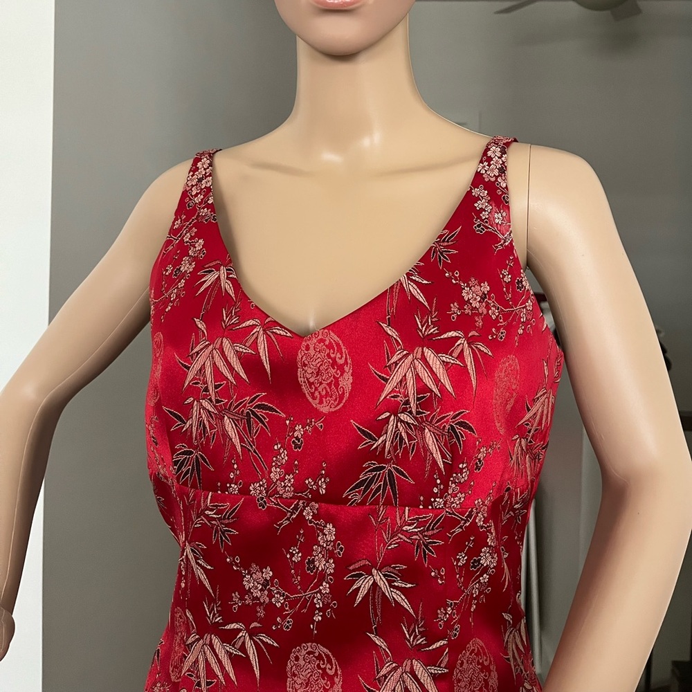 Asian motif -short cocktail dress